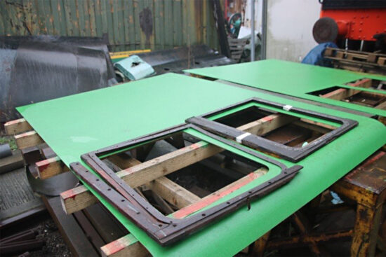 84030's cab side panels for both the driver's and fireman’s seat areas have been profiled and they are currently being painted before final fitting.