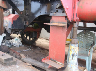 Trial fitting of 84030 bunker steps - November 2024