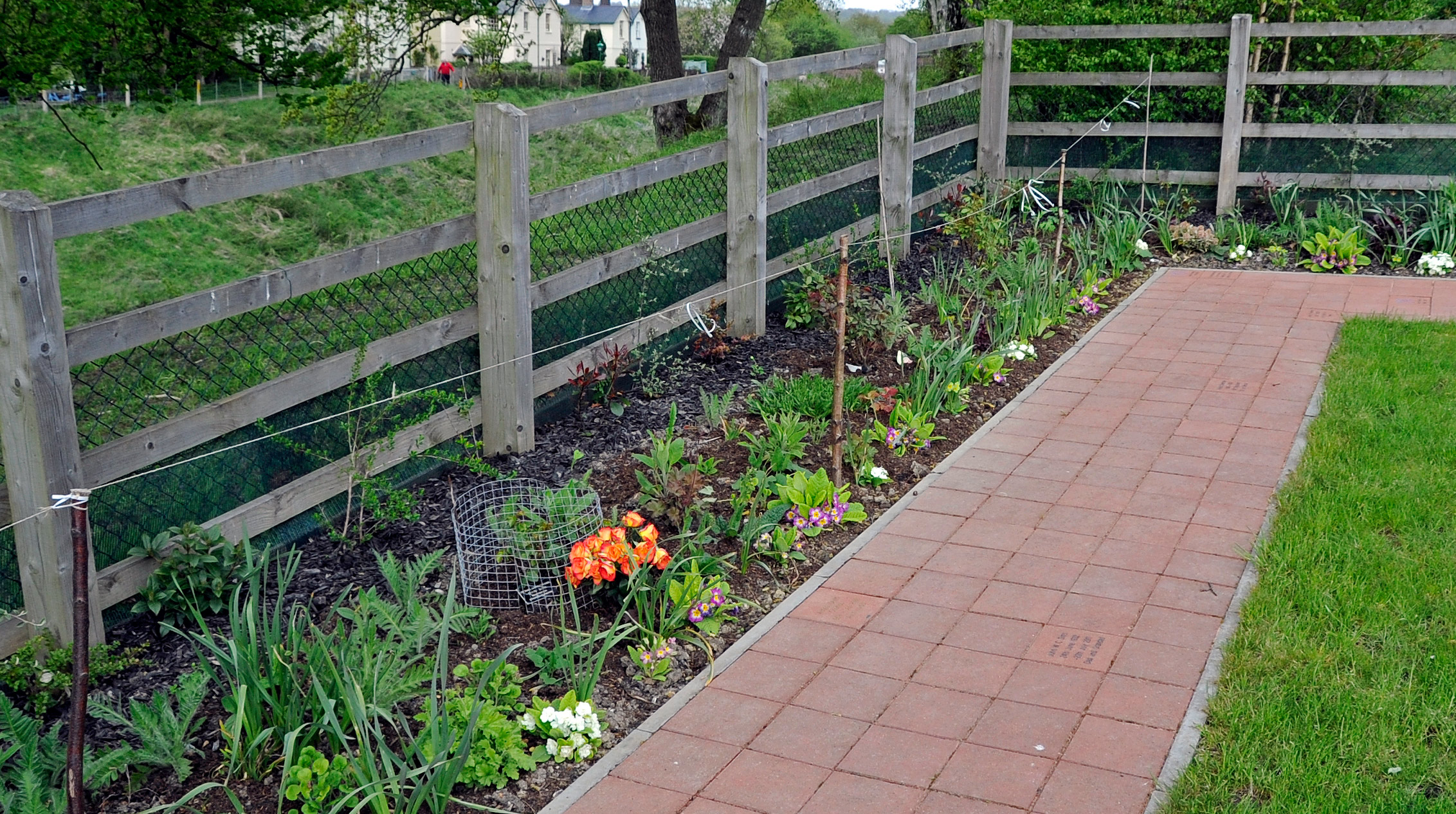 The memorial garden at Horsted Keynes, a peaceful spot overlooking the line (Photo: Derek Hayward)