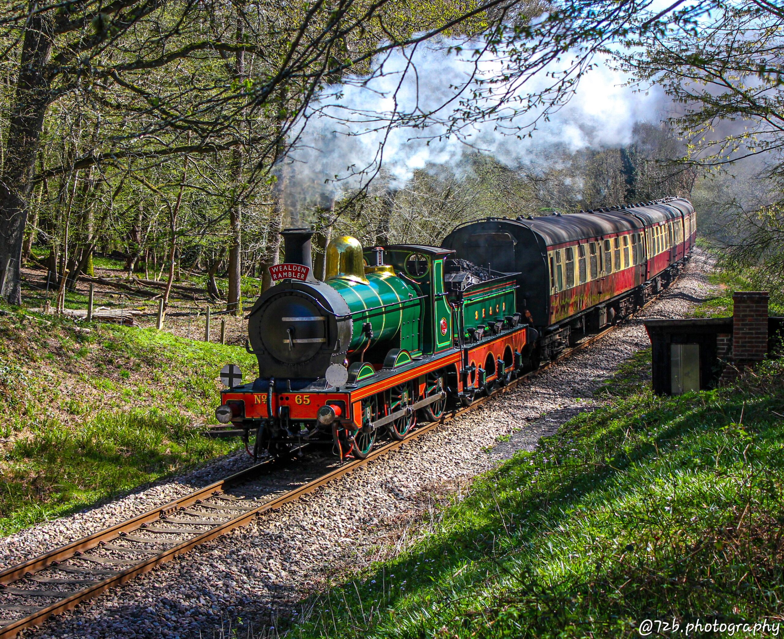 No.65 with the Wealden Rambler (72b.photography, 5 April 2025)
