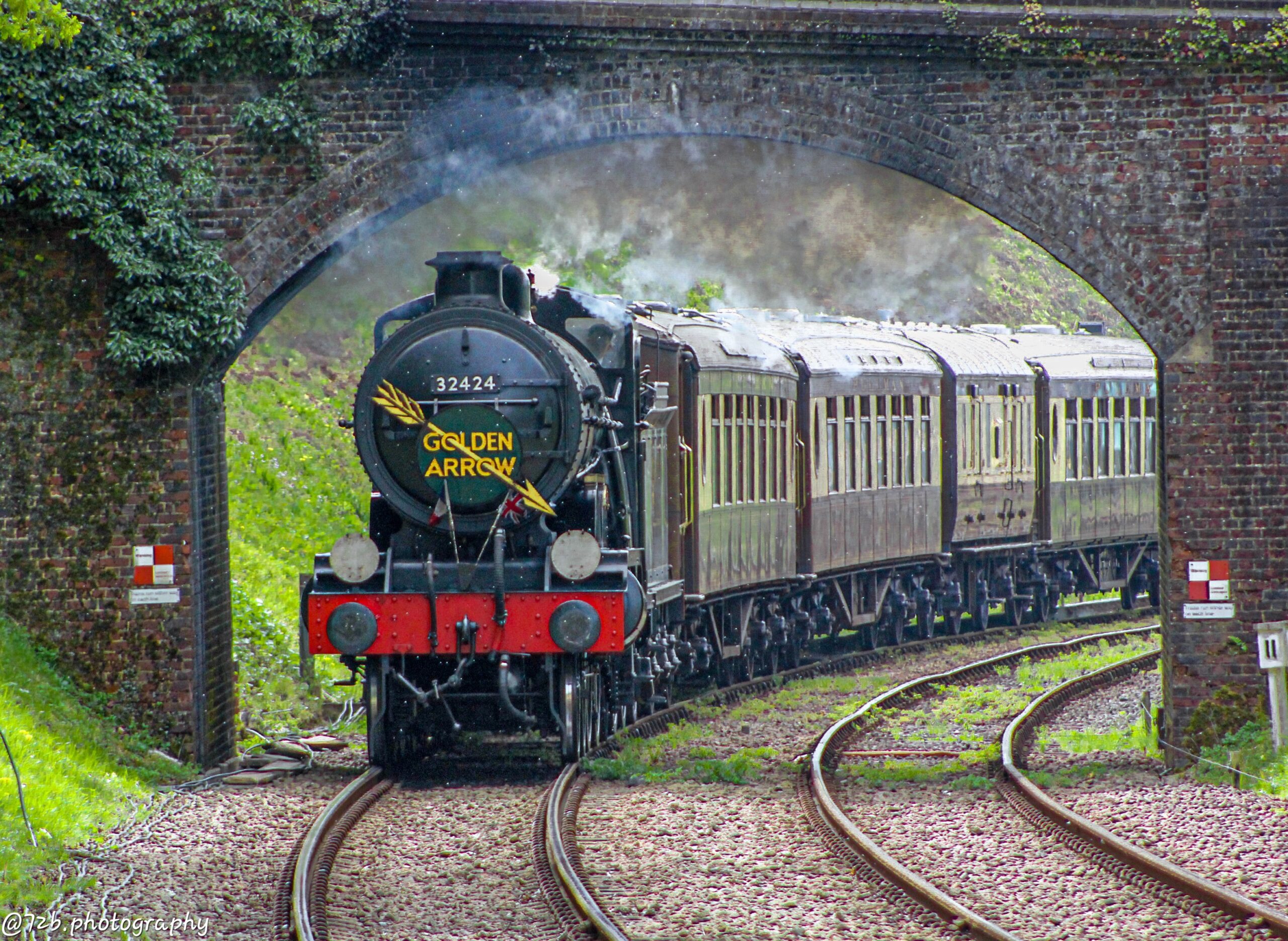 24242 'Beachy Head' with the Golden Arrow Pullman Dining train (72b.phography, 19 April 2025)