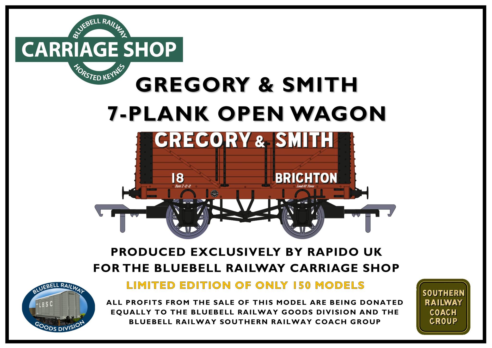 Gregory & Smith Wagon - exclusive to Bluebell Carriage Shop at Horsted