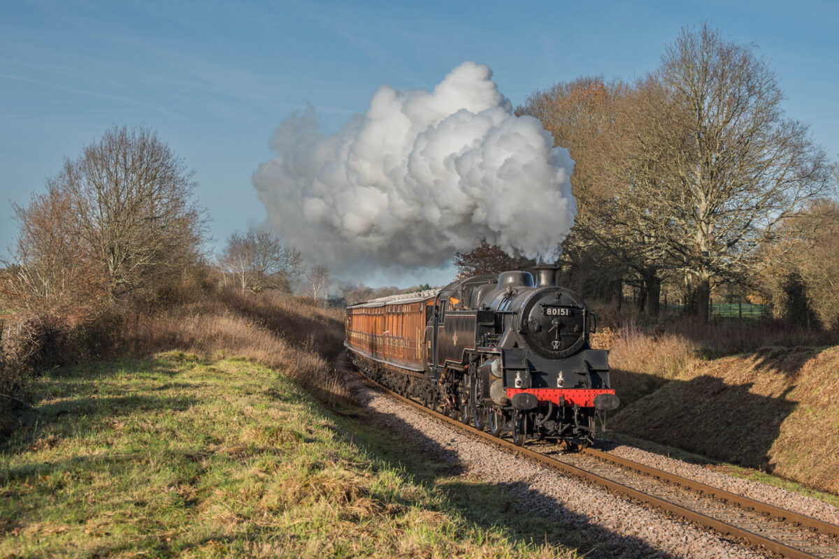 80151 with the vintage carriage set, on a Santa Special service - David Cable - 13 December 2025