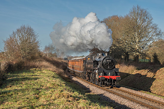80151 with the vintage carriage set, on a Santa Special service - David Cable - 13 December 2025