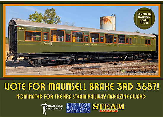 Vote for Bluebell in the Steam Railway Award