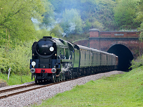 34059 at West Hoathly - 24 April 2025 (Brian Lacey) 34059 at West Hoathly - 24 April 2025 (Brian Lacey)