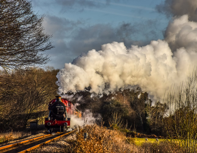 Wightwick Hall catches the sun on 27 December 2027 (photo thanks to Owen Hayward)